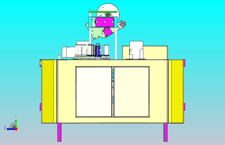 一款包装盒贴标3D图纸