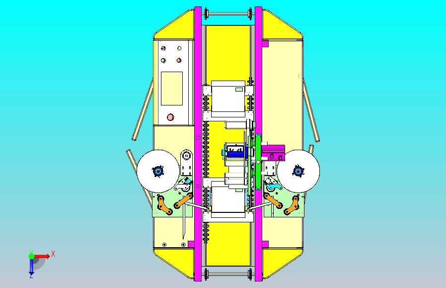 一款包装盒贴标3D图纸
