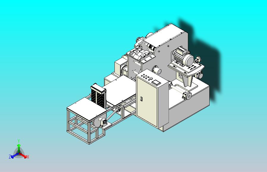 一款薄板切割成型机3D图纸