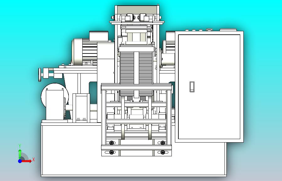 一款薄板切割成型机3D图纸