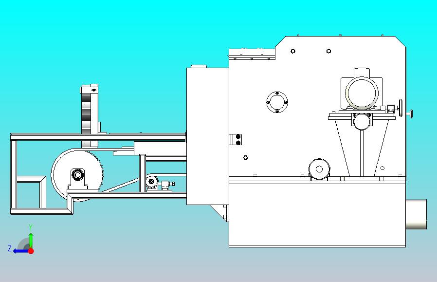 一款薄板切割成型机3D图纸