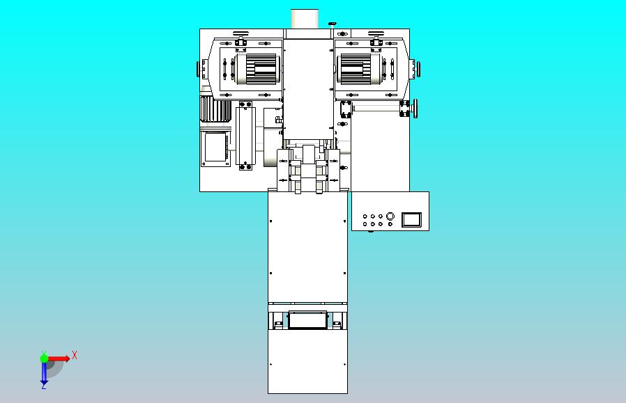 一款薄板切割成型机3D图纸