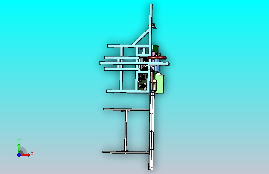 一款棒料切割机3D图纸