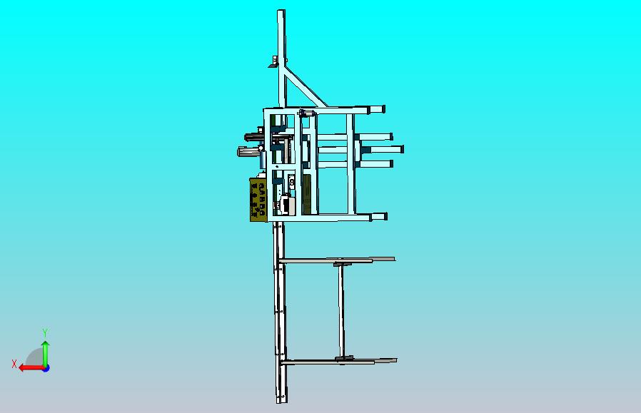 一款棒料切割机3D图纸