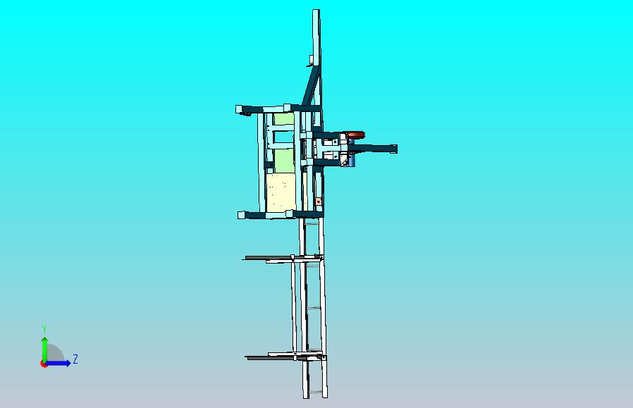 一款棒料切割机3D图纸