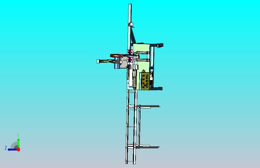 一款棒料切割机3D图纸