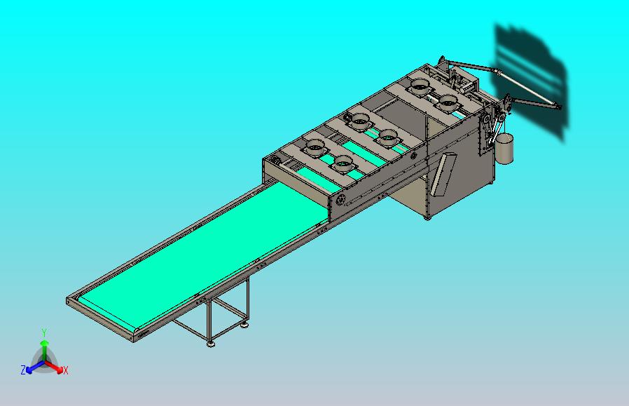 一款鞭炮切纸机3D图纸