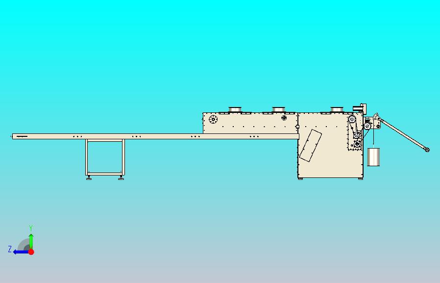 一款鞭炮切纸机3D图纸