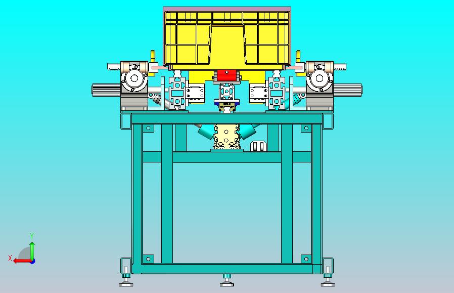 一款步进送料定位机3D图纸