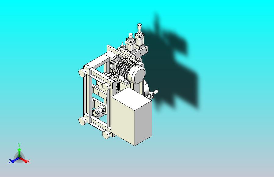 一款不锈钢扩口专机3D图纸