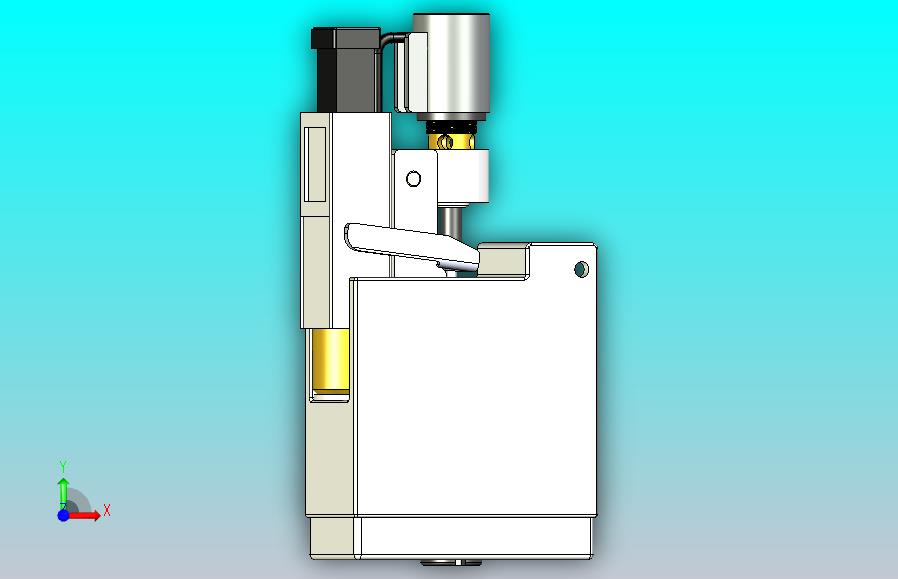 单喷射式打火机机构箱3D图纸