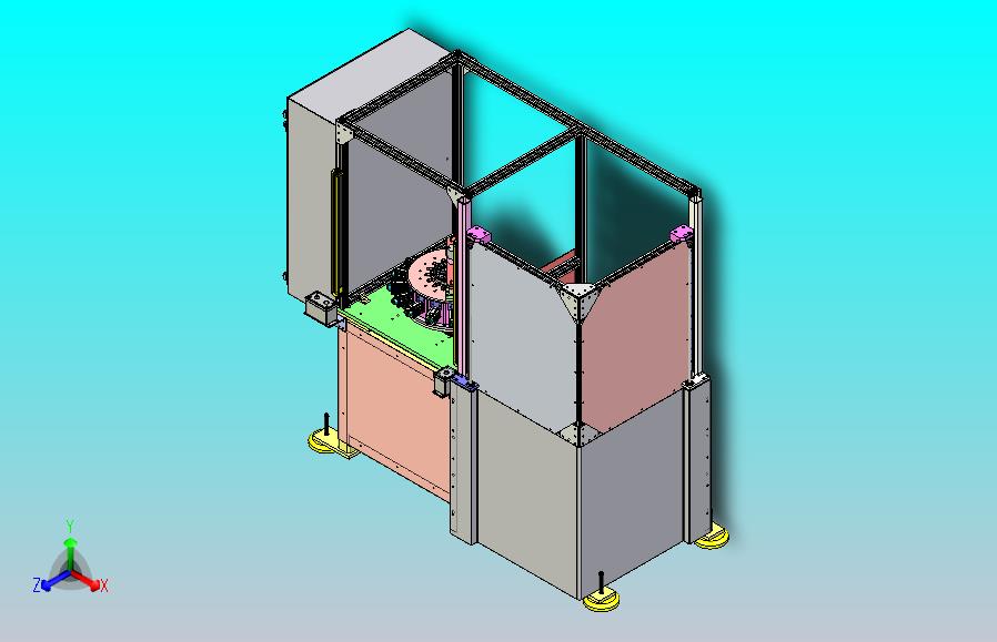 磁铁自动化组装设备3D图纸