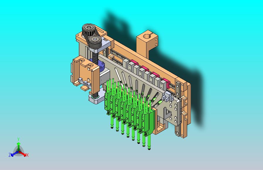 等分机构总装机3D图纸