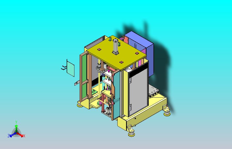 大型定子组装机3D图纸