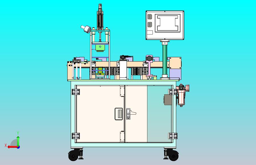 一款电池壳压字机3D模型