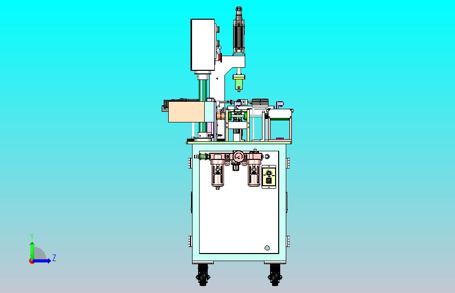 一款电池壳压字机3D模型