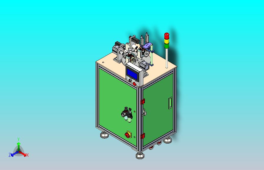 一款电机检测线圈设备3D模型