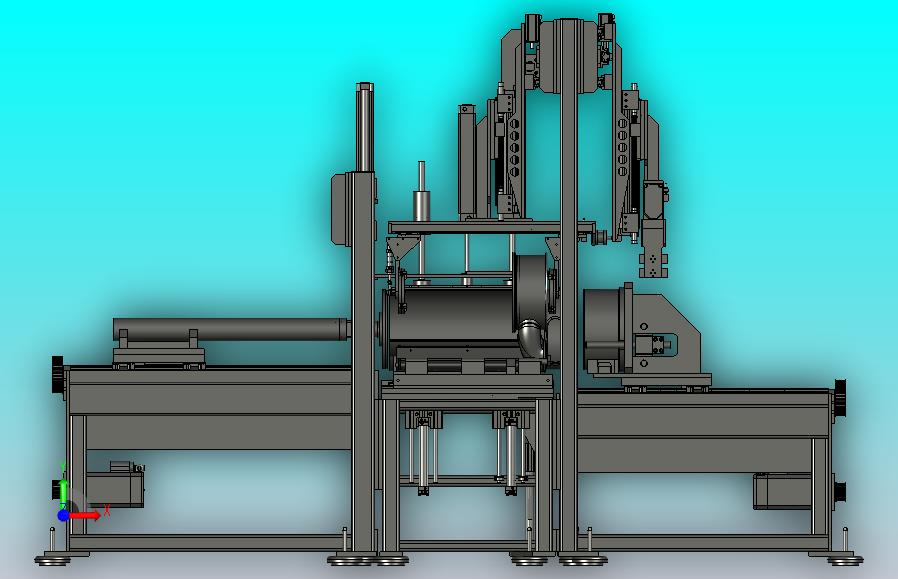 一款电机定子填充机3D模型