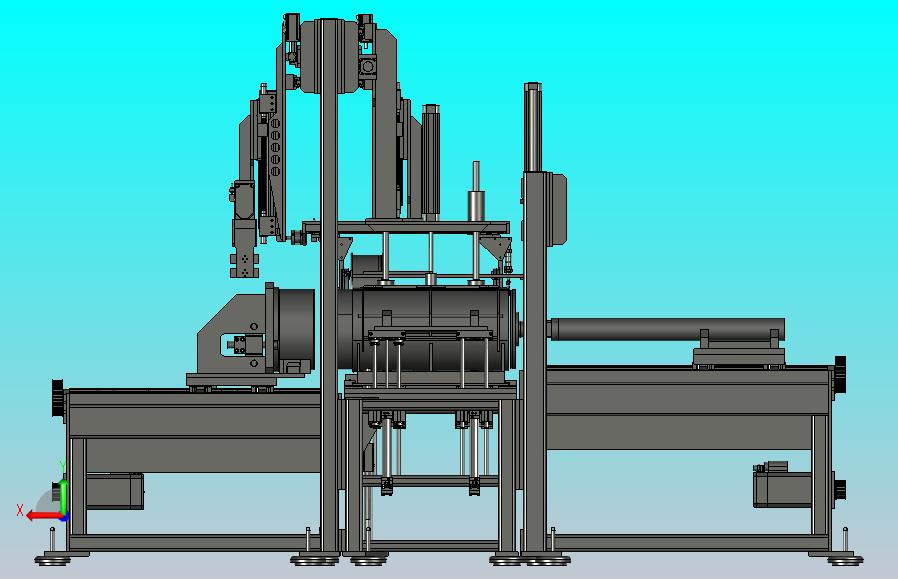 一款电机定子填充机3D模型