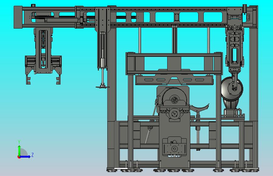 一款电机定子填充机3D模型