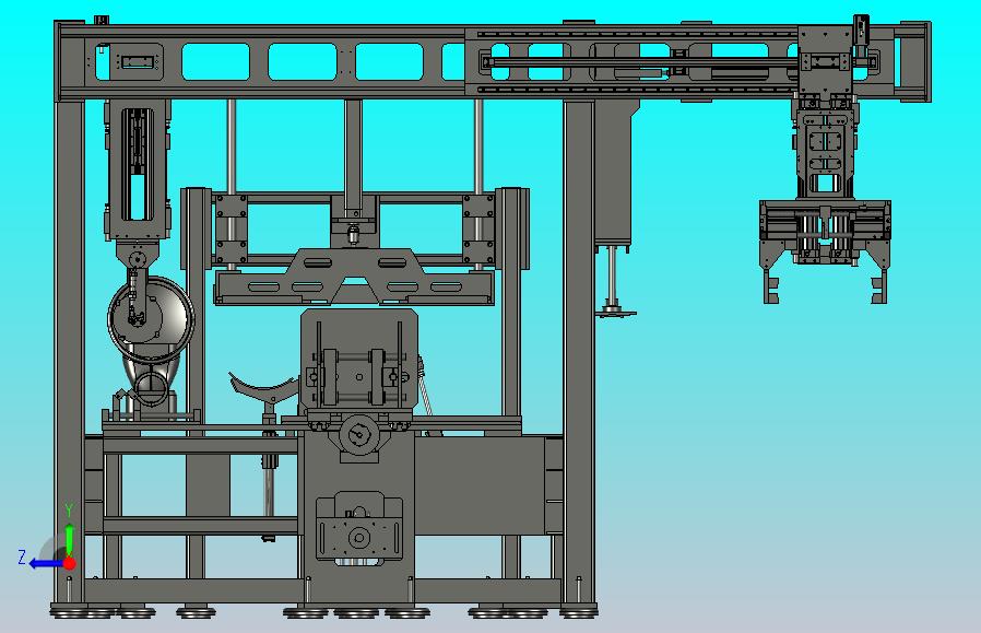 一款电机定子填充机3D模型