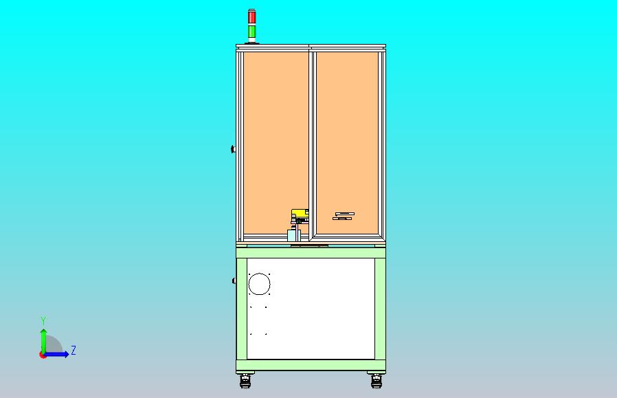 一款电感字符极性检测及包装设备3D模型