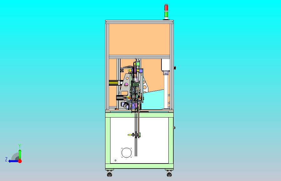 一款电感字符极性检测及包装设备3D模型