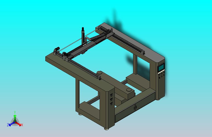 国产5轴喷涂装置模型3D图纸
