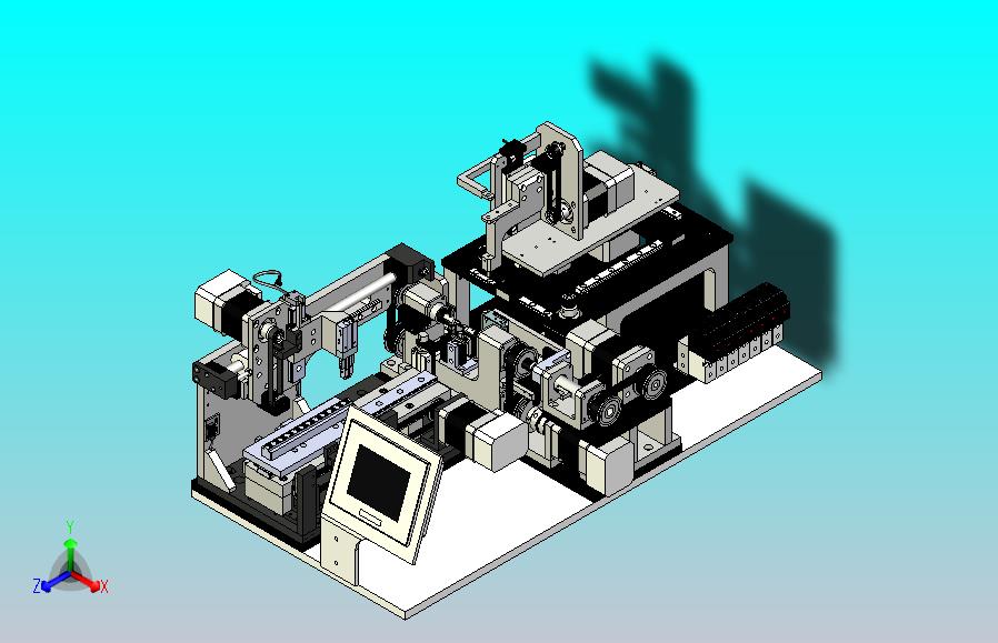 一款电器缠绕机3D模型