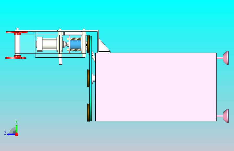 封口覆膜机3D图纸