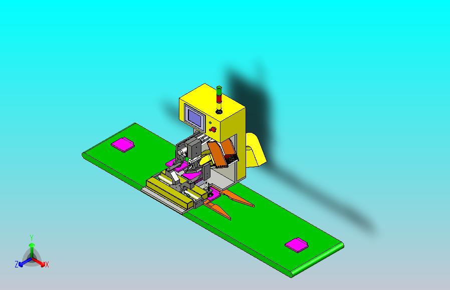 光驱贴膜机3D图纸