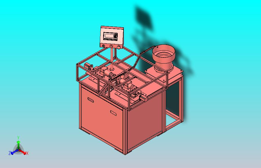 高速自动耳机打孔机3D图纸