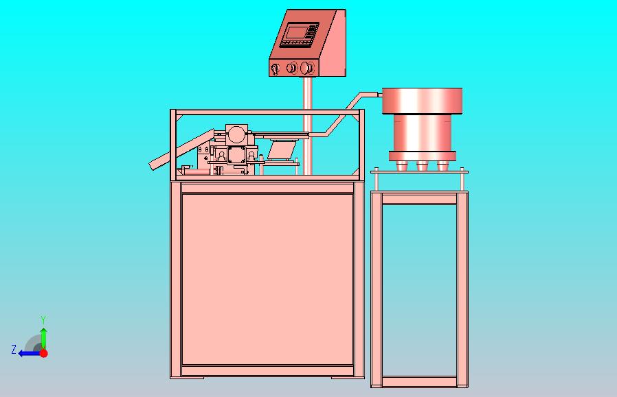 高速自动耳机打孔机3D图纸