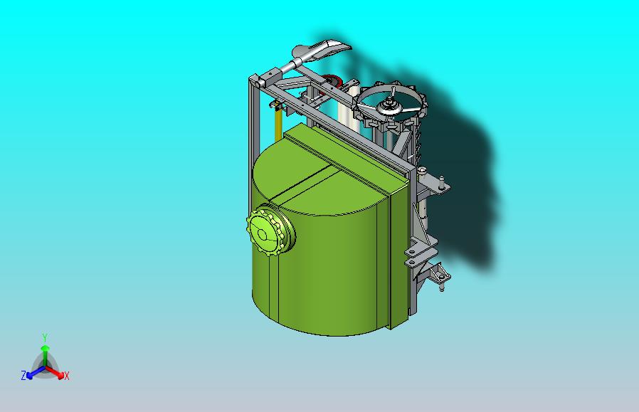 灌水覆膜机3D图纸