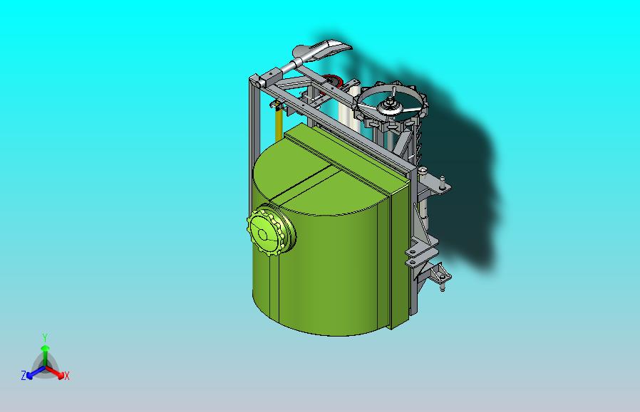 灌水覆膜机3D图纸
