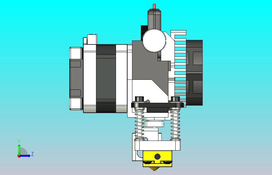 挤出机3D图纸