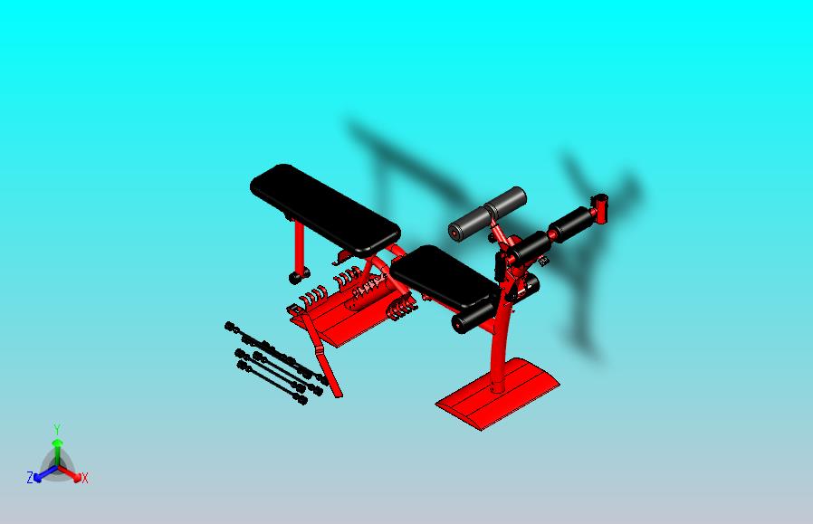 健身器材3D图纸