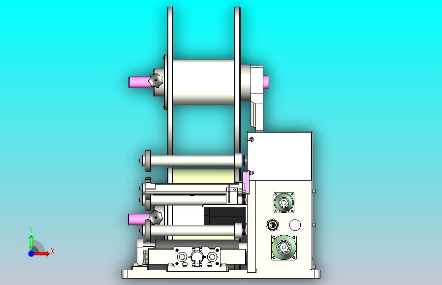 卷料剥离机3D图纸