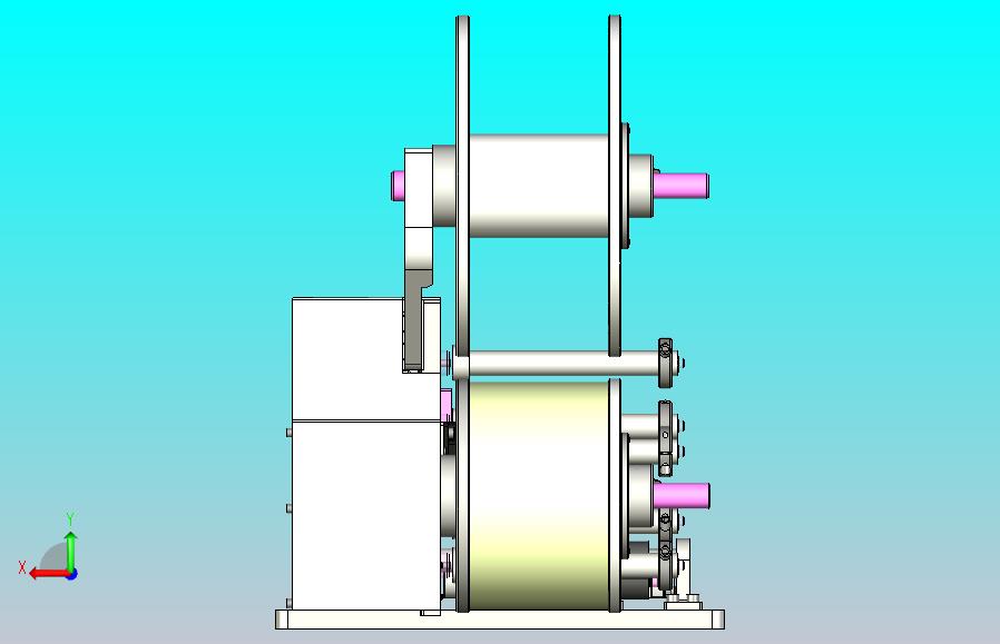卷料剥离机3D图纸