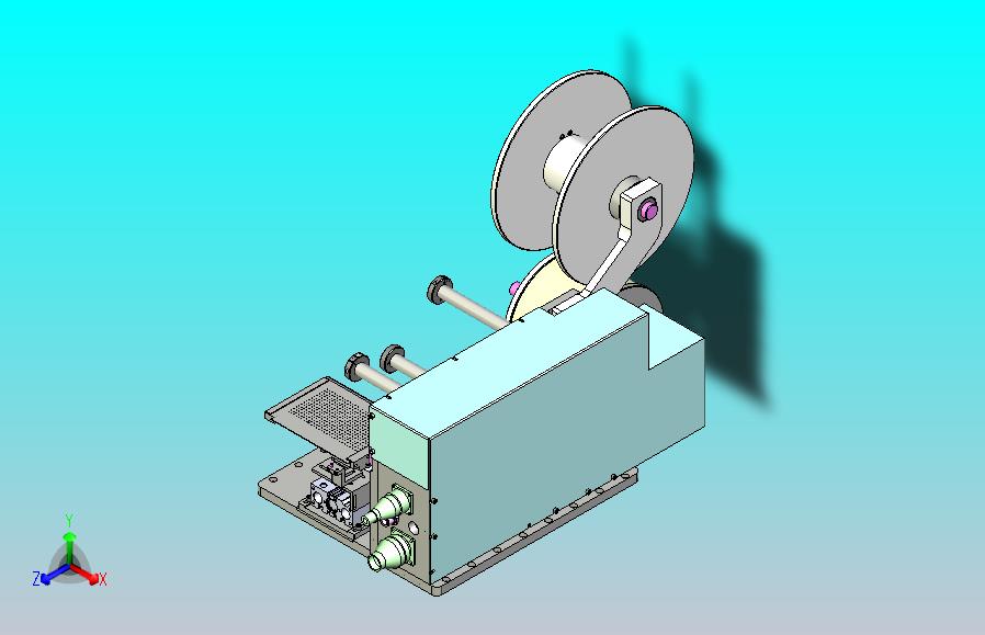 卷料剥离机3D图纸
