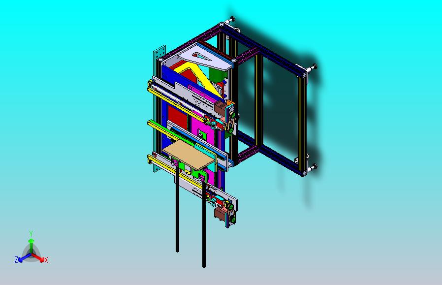 结构复杂的多轴传动3D图纸