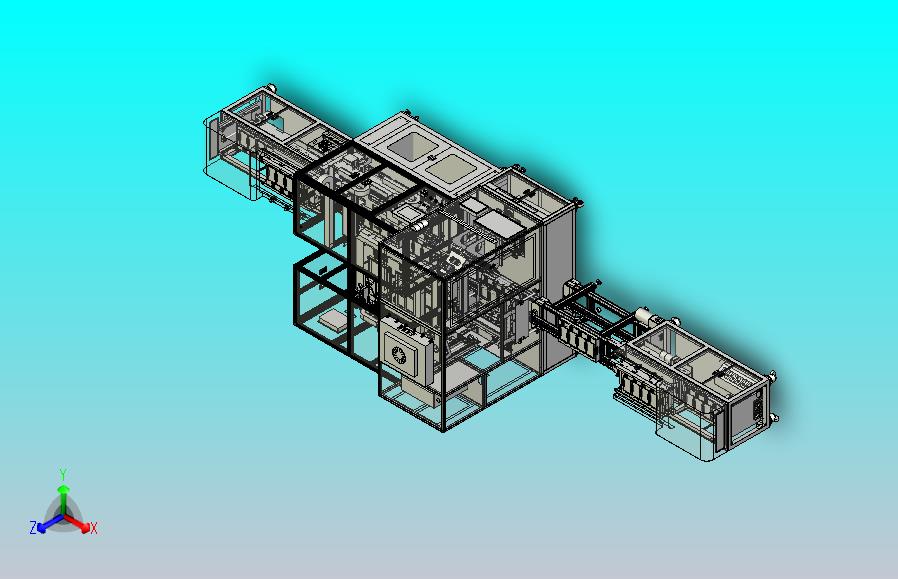 光学玻璃测试和加工完整的总装配图3D图纸