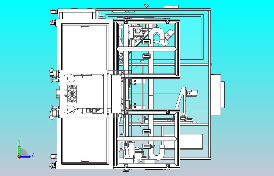 光学玻璃测试和加工完整的总装配图3D图纸