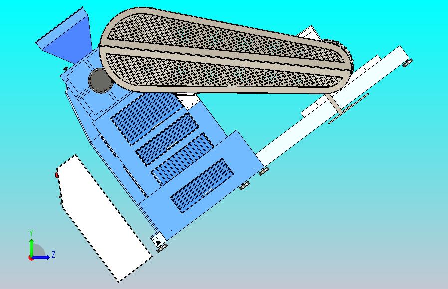 挤压机颗粒机3D图纸