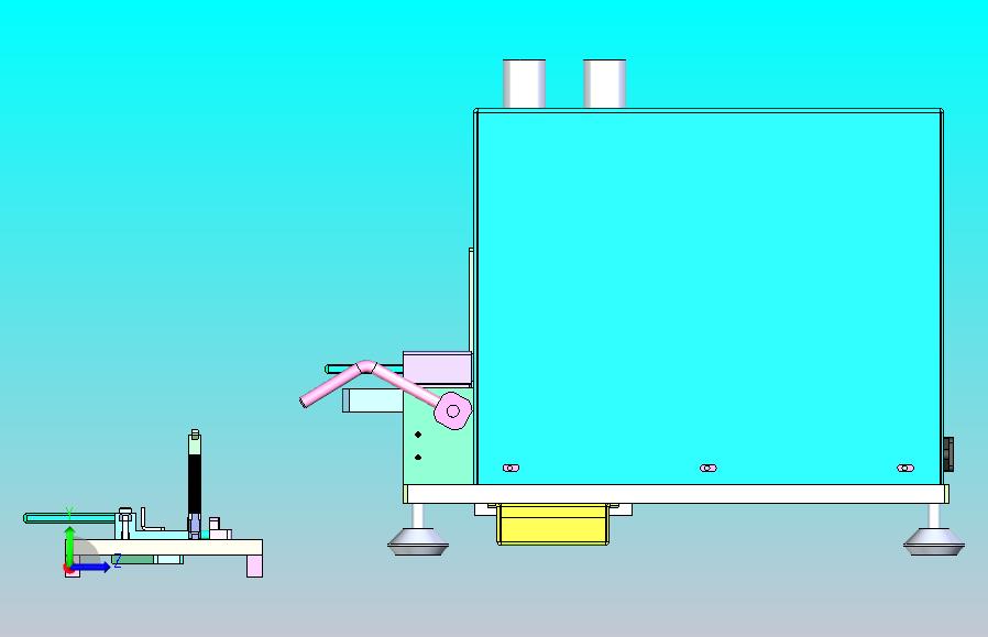 立式剥皮机3D图纸