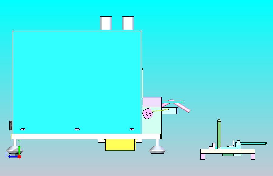立式剥皮机3D图纸