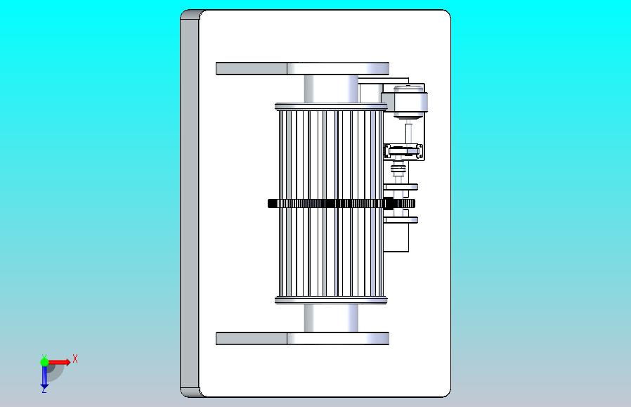 矿石球磨机3D图纸