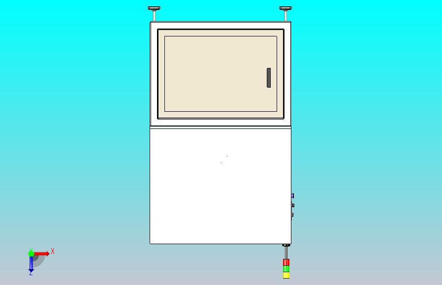 一款非标三轴伺服自动分选送料机三维模型