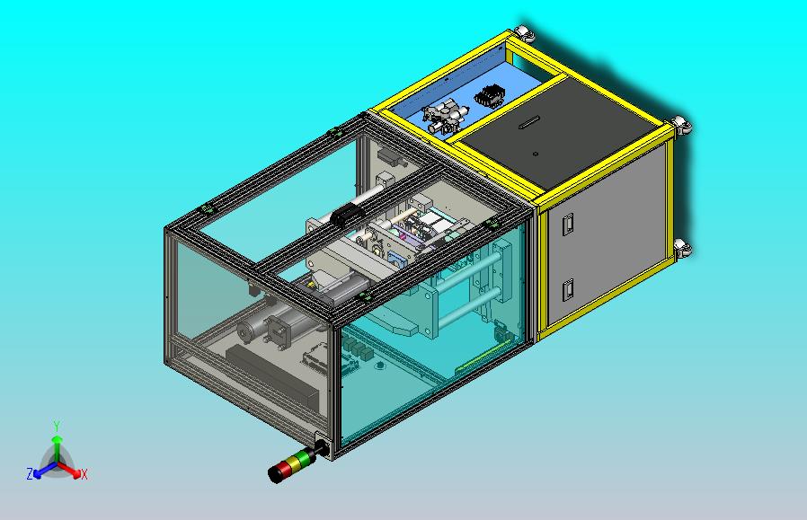 冷却器扩管设备3D图纸