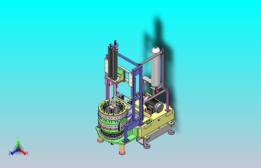 电机组装设备3D图纸三维模型